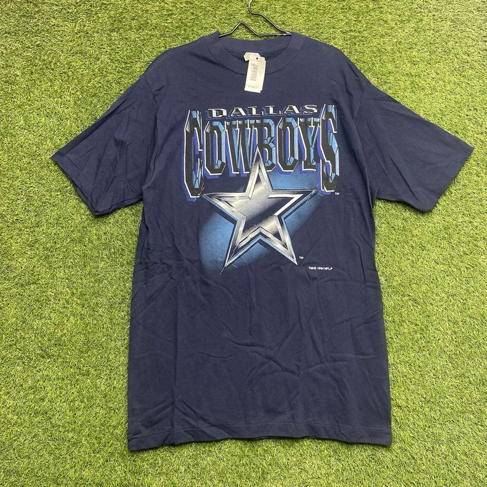 Vintage 1994 Logo 7 Dallas Cowboys Shirt Mens XL Tall NFL Blue Competitor NWT